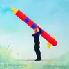 Командный аттракцион надувная ракеты красная