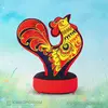 Надувная фигура Петушок на тумбе Хохлома