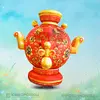 Надувной костюм Самовар Хохлома