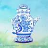 Надувная фигура Самовар Гжель