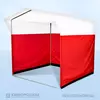 Каркасная палатка Красно-белая