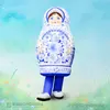 Пневмокостюм Матрешка с принтом Гжель