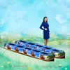 Лыжи на 5 участников новогодние для тимбилдинга