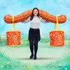 Надувной реквизит для эстафет коромысло с ведрами Хохлома