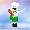 Фигура с машущей рукой Повар премиум с шашлыком