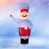 Надувная фигура с машущей рукой Повар премиум вар 9