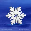 Снежинка из пенопласта