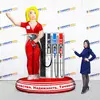 Надувная фигура Девушка заправщица блондинка с пистолетом заправочным 3,5м