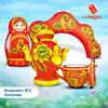Комплект фигур на Масленицу №2 Хохлома