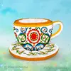 Аэрофигура Чашка с блюдцем Гуслицкая роспись