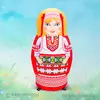 Национальная надувная матрешка Белорусская