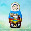 Национальная надувная матрешка Хантыйская мужская