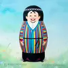 Национальная надувная матрешка Узбекская