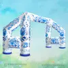 Арка для сцены четырехопорная с узором Гжель