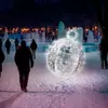 Шар Серебряный новогодняя игрушка