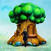 Надувная фигура Дерево с дверцей