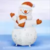 Новогодняя фигура снеговик веселый со снежинками