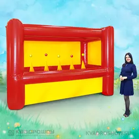 Игровой надувной тир в базовых цветах