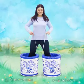 Забег в ведрах Гжель