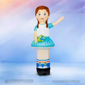 Оформление 1 сентября рукомах Девочка с цветами Премиум