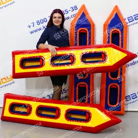 Надувные лыжи на 3 человек