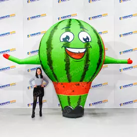 Надувная фигура с машущей рукой Арбуз 3м