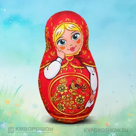 Большая надувная матрешка герметичная Хохлома Премиум
