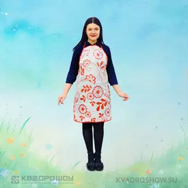 Праздничный фартук изба вариант 2
