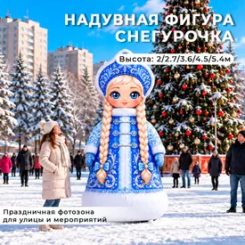 надувная фигура снегурочка мультяшная