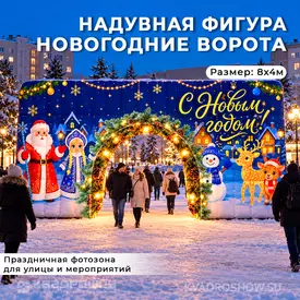 надувные новогодние ворота