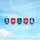 Флажки для новогоднего оформления НГ3