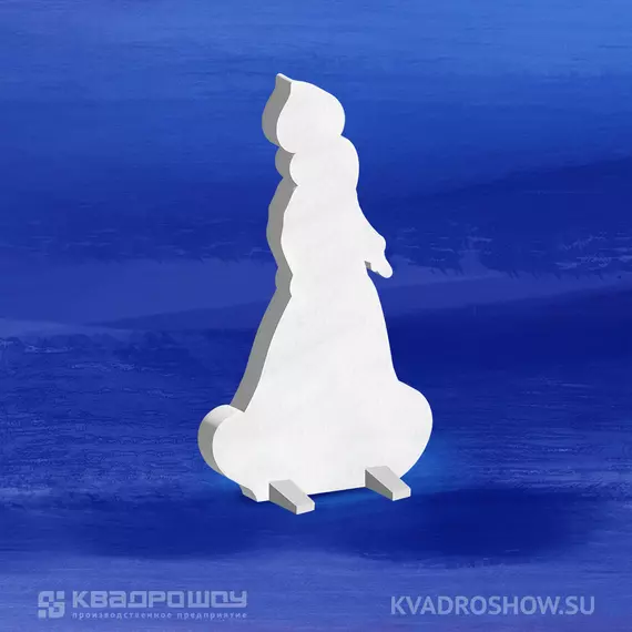 Снегурочка из пенопласта контур