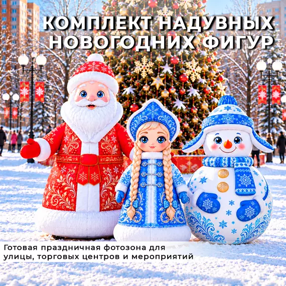 комплект новогодних декораций