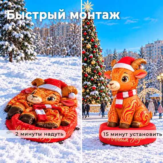 коза на тумбе