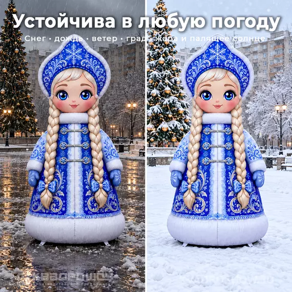 надувная снегурочка