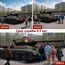 Большая надувная модель танка Т-34 на День Победы